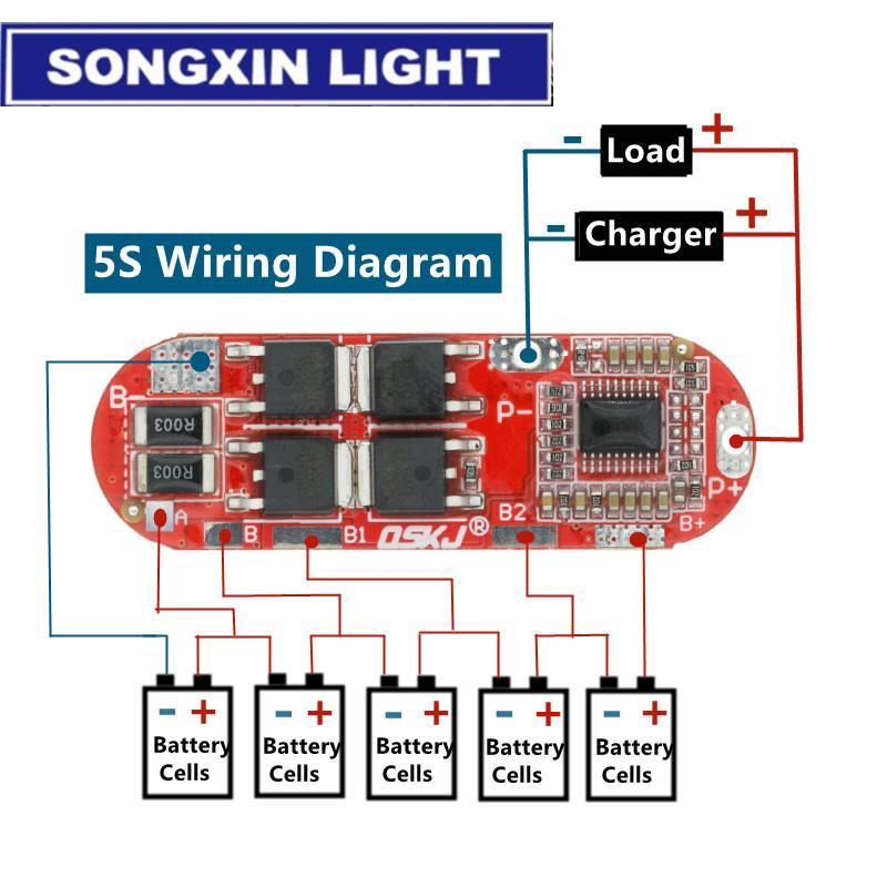Bms 1S 2S 10a 3S 4S 5S 25A Bms 18650 Li-ion Lipo Lithium Battery Protection Circuit Board Module Pcb