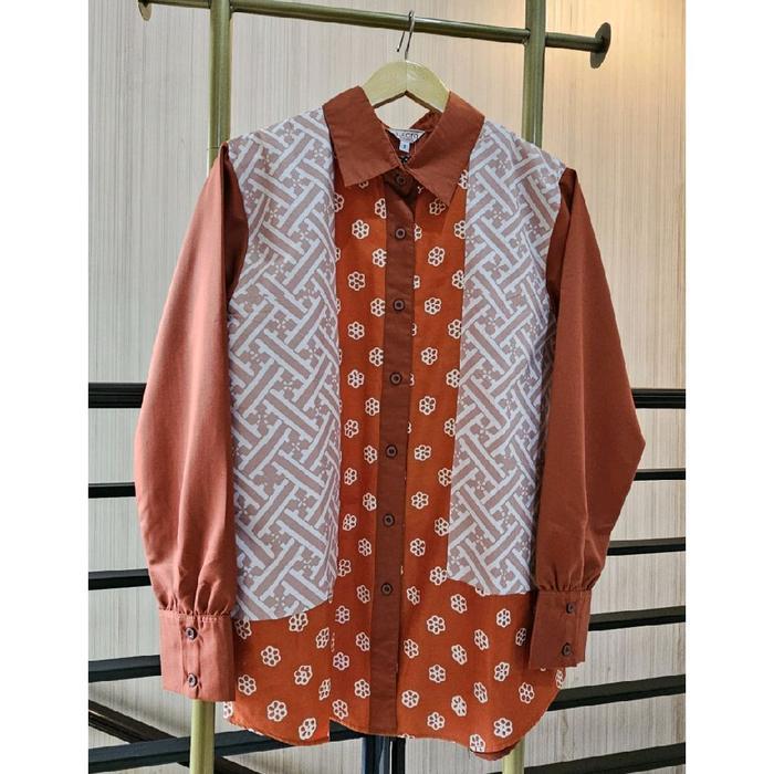 SAIARA KEMEJA BATIK HAFSHA MELATI