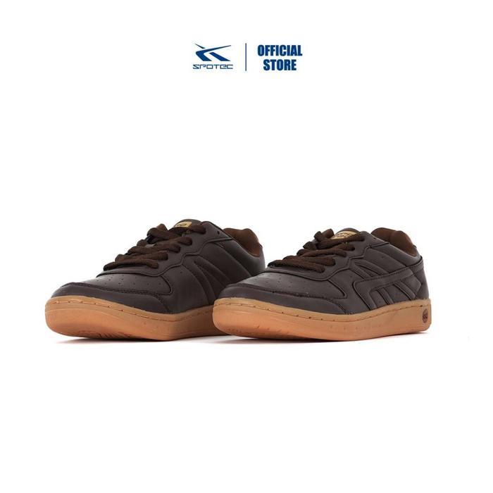 mgx1- Spotec Sneakers Navaro Sepatu Sneakers Pria Wanita - Coklat Gum
