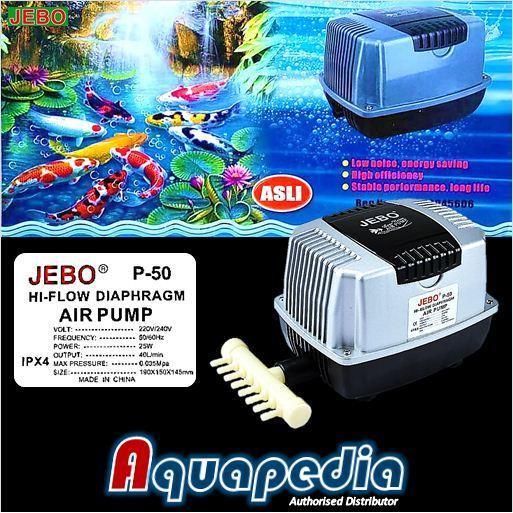Pompa Udara/Air Pump Aquarium Kolam Jebo P-50