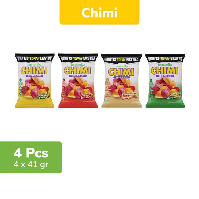 4 pcs Lemonilo Paket Komplit Chimi Keripik Ubi 41g