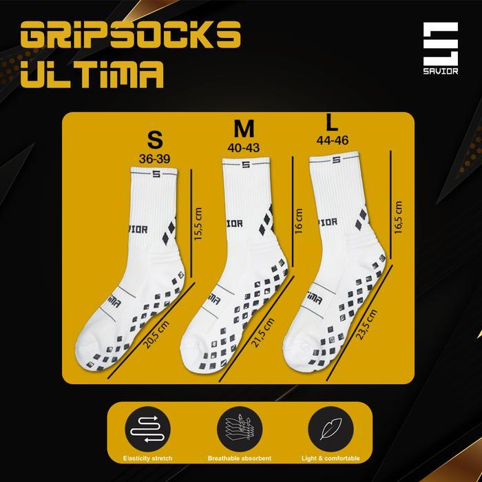 2ozh- Savior Ultima Pendek - Grip Socks Kaos Kaki Antiselip Kaos Kaki Antislip Kaos Kaki