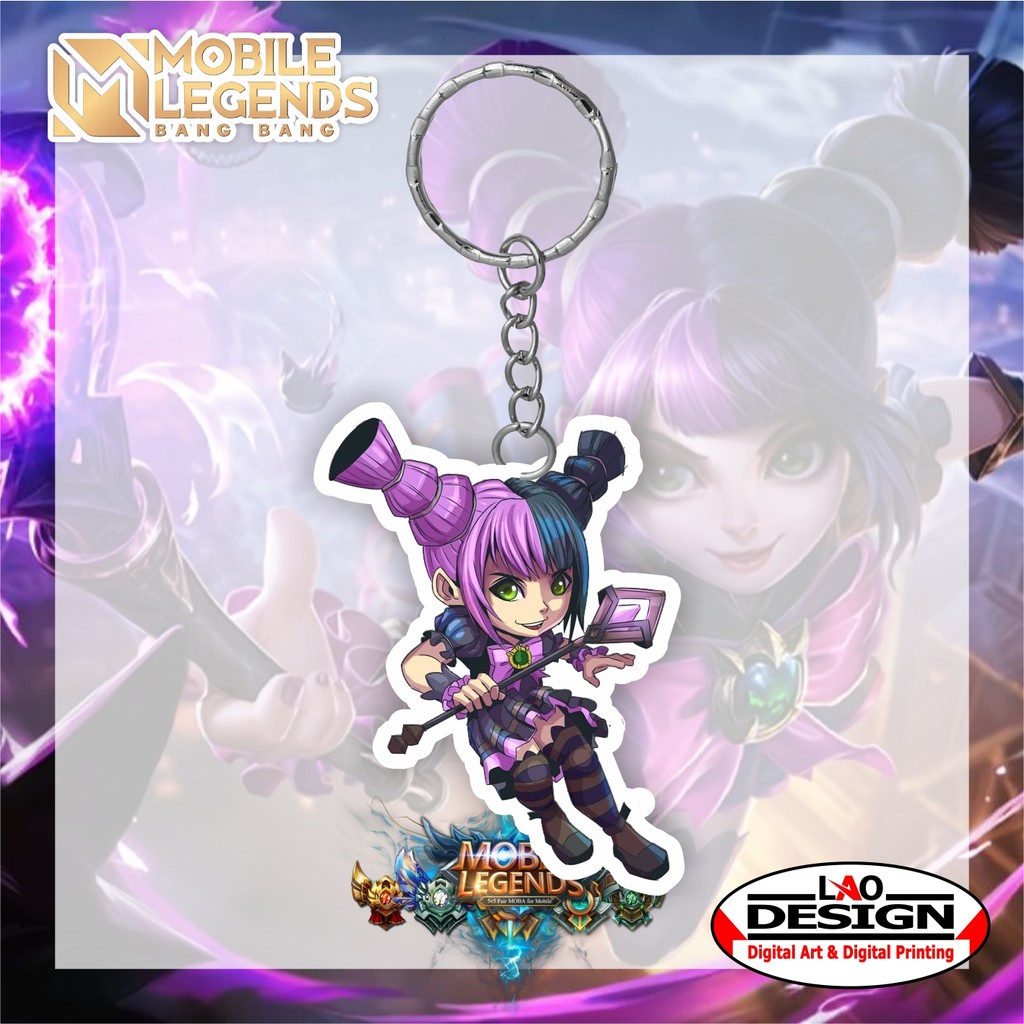 Gantungan Kunci Lylia Mobile Legend - Gantungan Kunci Akrilik - Ganci Akrilik - Gantungan Kunci Hero