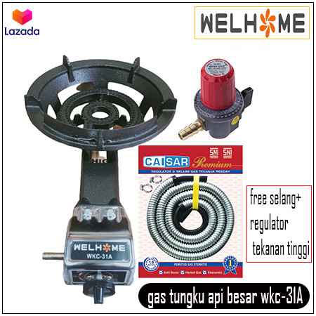 KOMPOR WELHOME WKC-31A KOMPOR GAS KOMERSIAL/KOMPOR COR/KOMPOR MAWAR API BESAR JUMBO/KOMPOR MAWAR API