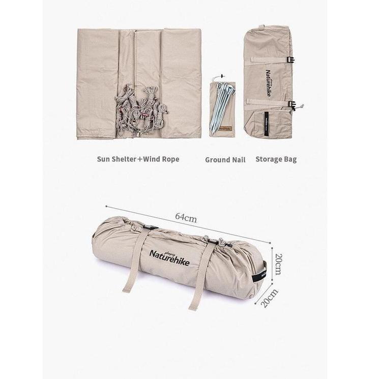 Cotton Tarp Series Naturehike Nh20Tm007 Flysheet Shelter Tenda Camping