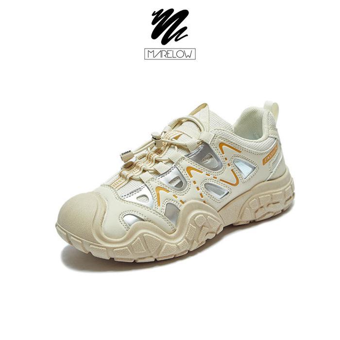 qzy1- [Marelow X Ilyasbachtiar] Marelow Camel - Sepatu Sneakers Hiking Sport Korean Style