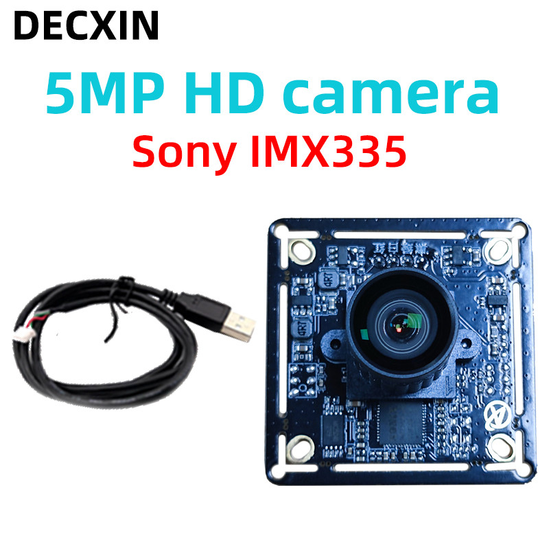 5MP HD IMX335 USB Camera Module 5MP USB2.0 Webcam MJPEG YUY2 PCBA Plug and Play