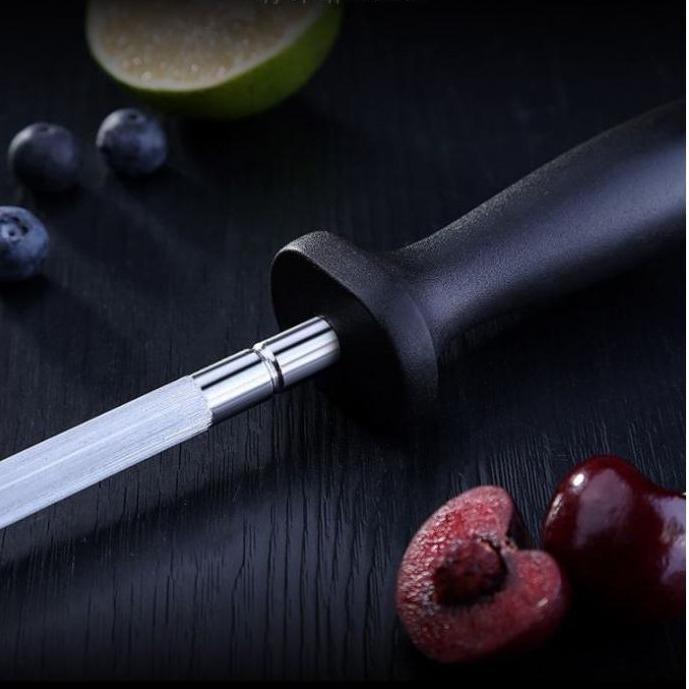 Ssgp Asahan Pisau Stik Professional Carbon Honing Sharpening Steel Original