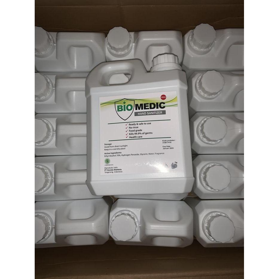 Bio Medic hand sanitizer 1 liter BPOM Siap Kirim