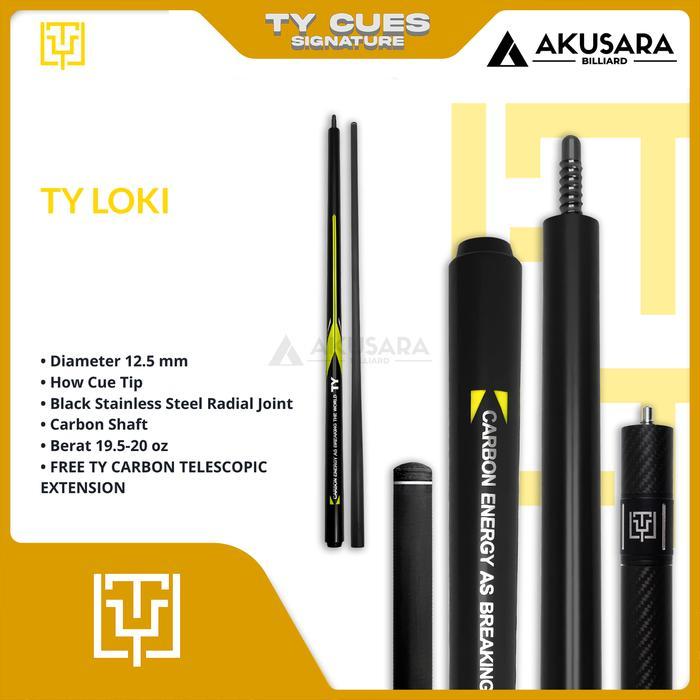 Stik Billiard TY Loki by Fury Carbon Shaft Play Stik Billiard