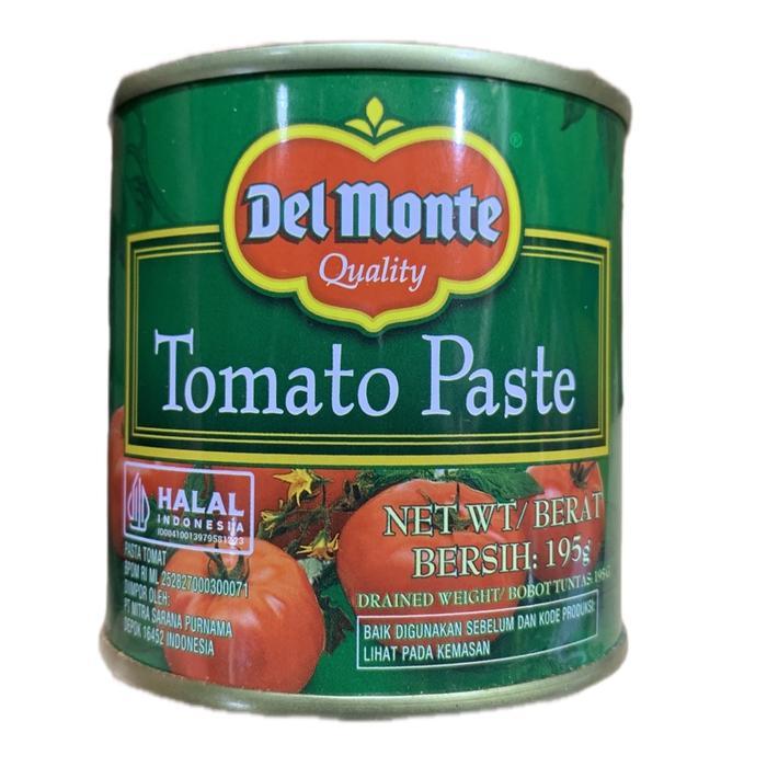 Ready Del Monte Kualitas Tomato Pasta,Tomato Paste 195G Halal Indonesia Siap Pakai