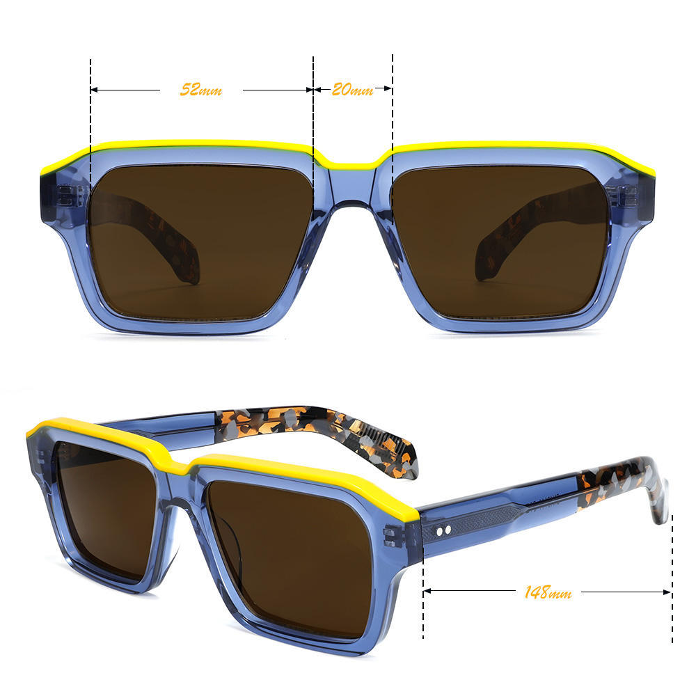 VZONE UV400 Protection Sunglasses Women Oversized Polarized Glasses for Men Trendy Retro Thick