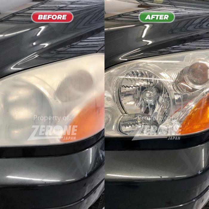 Zerone Japan Headlight Restorer Pengkilap Mika Lampu Kendaraan 255Ml Kit Autocare Membersihkan Kaca