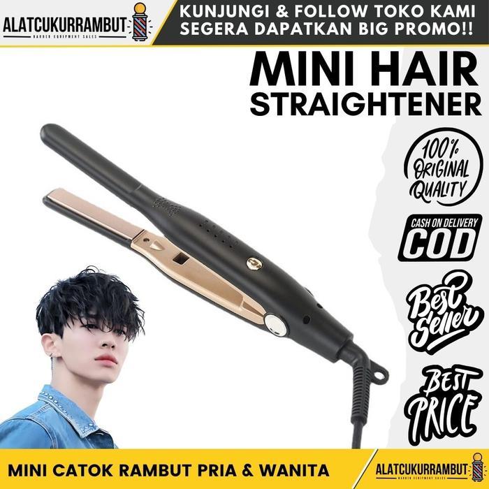 TERLARIS Catok Rambut Mini Pria Catokan Mini Rambut Catok Rambut Pria Hair Straightener Sisir