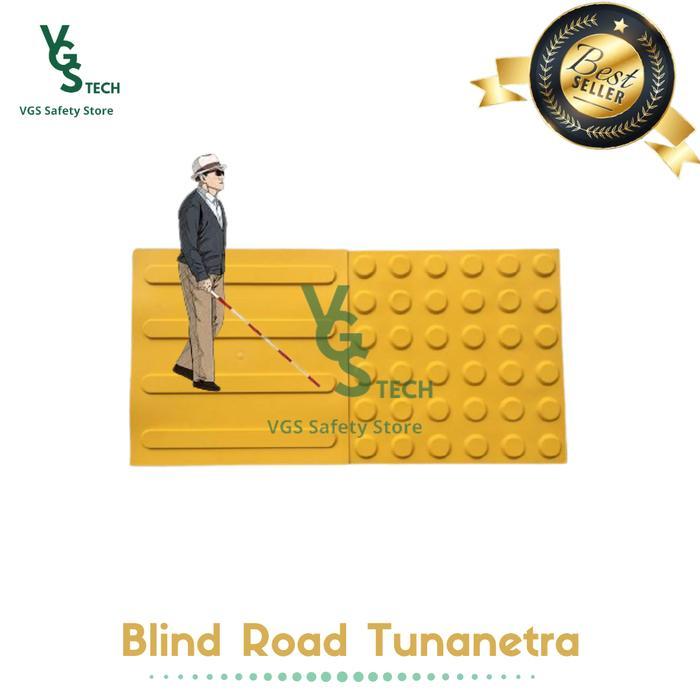 [] Blind Road Karet Tunanetra Paving Block Guiding Tunanetra