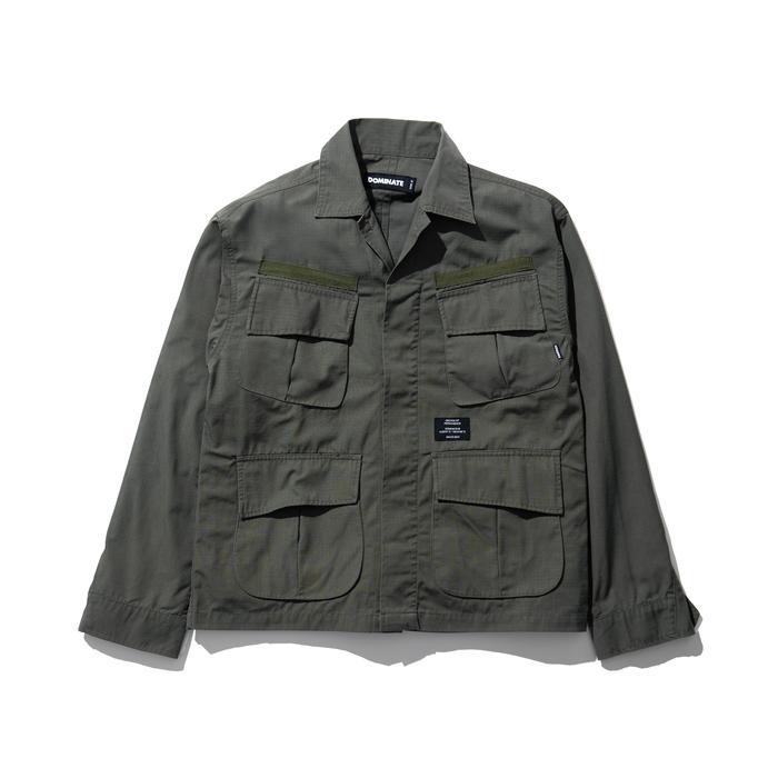 DOMINATE - JUNGLE WASHED JACKET OLIVE - 2