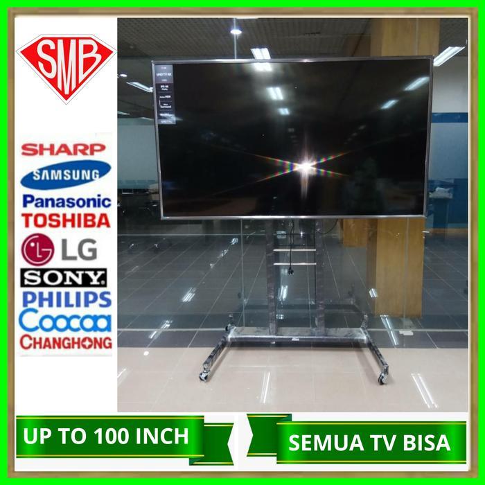 BERKUALITAS Standing Bracket tv Standing Brecket tv Standing Breket tv 50-86"