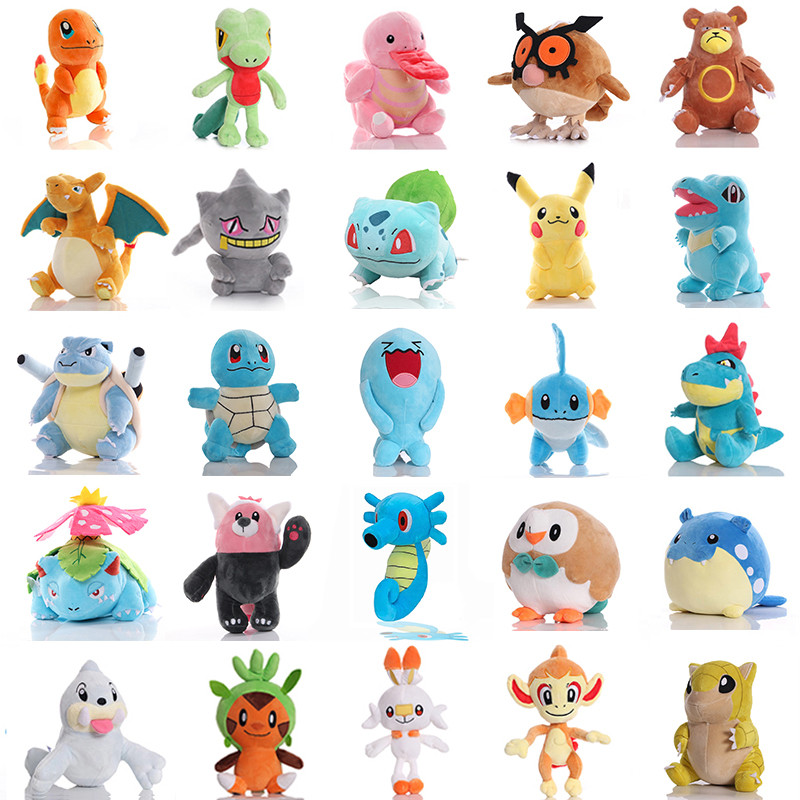 Pokemon Chimchar Bewear Plush Toys Pokmon Banette Seel Pikachu Anime Doll lovely Rowlet Treecko