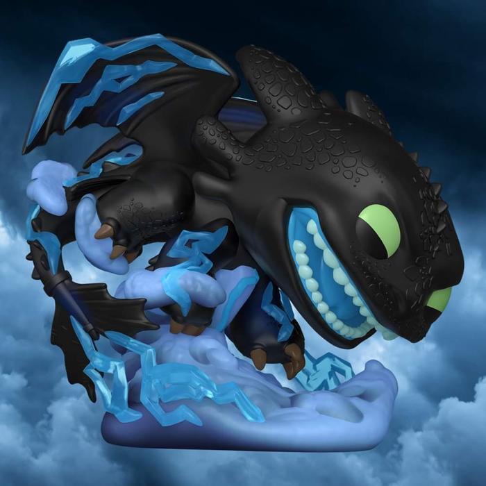 FUNKO POP PREMIUM HOW TO TRAIN YOUR DRAGON TOOTHLESS WITH LIGHTNING