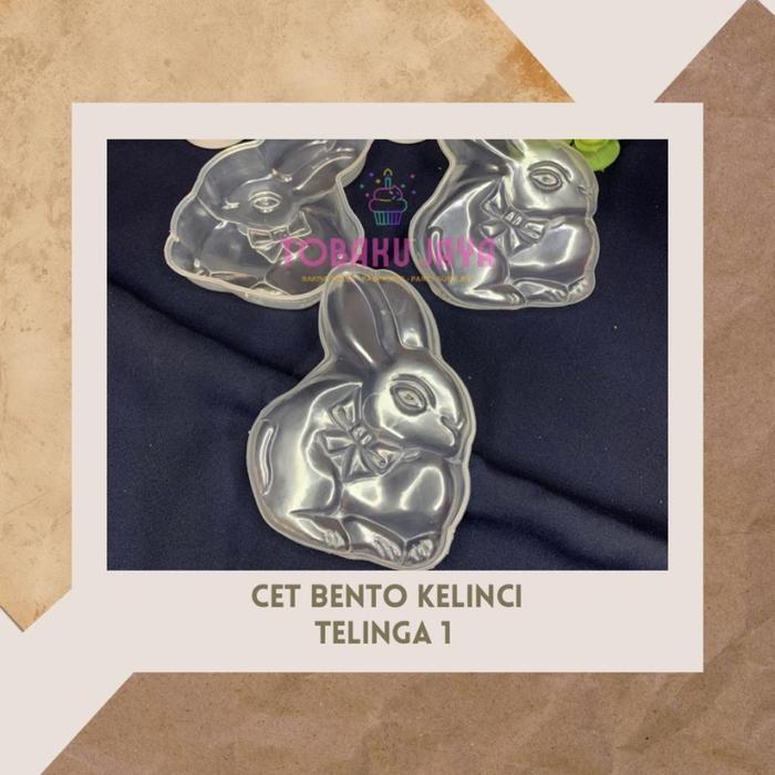 Cetakan Nasi / Bento / Agar-agar / Pudding Kelinci Telinga 1 atau Kelinci Telinga 2 (GL 0970) Green