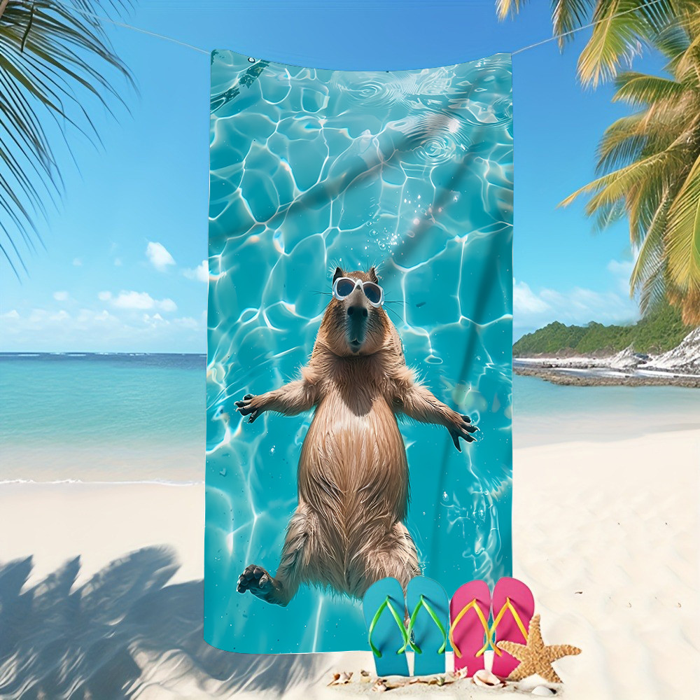 Capybara-Printed Beach Towels: Fun and Stylish for Your Beach Adventures Sofa cushion cover, room