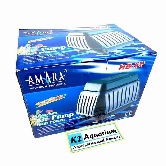 AMARA HB 60 Aerator gelembung udara kolam aquarium ikan koi airpump