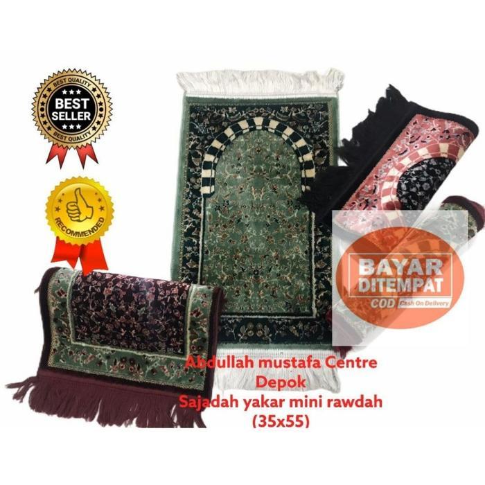 Sajadah Yakar Rawdah Mini 35 x 60 Asli Turkey Sajadah Rawdah Mini Asli Turkey