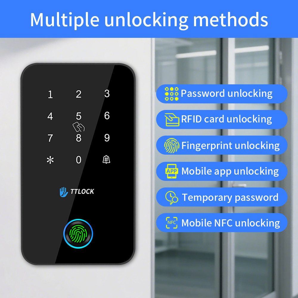 BSTUOKEY IP67 Waterproof TTlock Smart Lock Access Control Keypad Outdoor Fingerprint Passcode