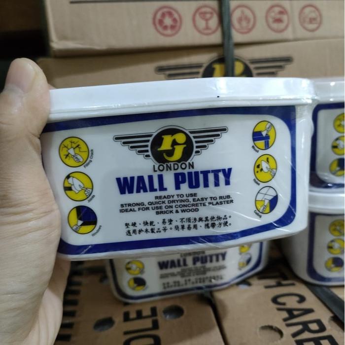 Wall Putty Dempul Tembok Kayu Serbaguna Rj London (500Gram)