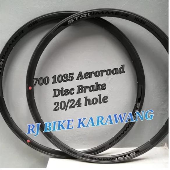 Terlariss Rims Strummer 700c Disc Brake 1035 Aeroroad 20 24 Hole