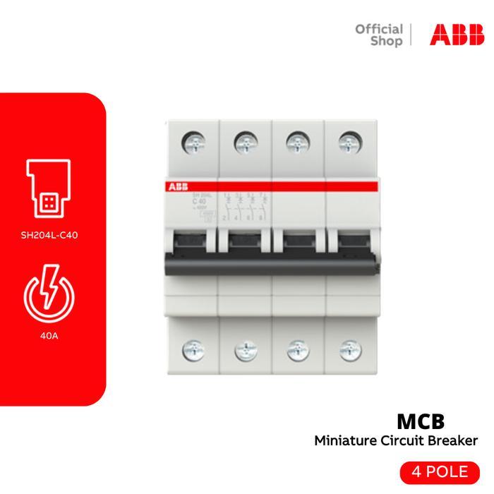ABB MCB 4.5KA 4P 40A SH 204 L-C40 SERIES SH 200 L-C