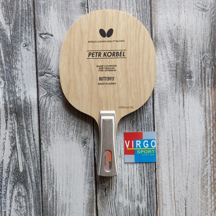 Butterfly Petr Korbel kayu bat bet pingpong 100%ORIGINAL