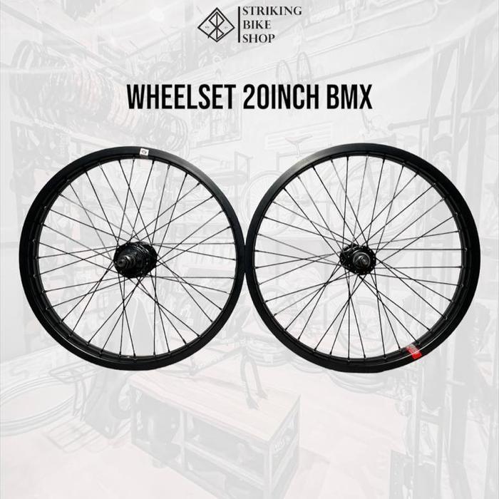 TERBARU wheelset velg bmx 20 doublewall cassette
