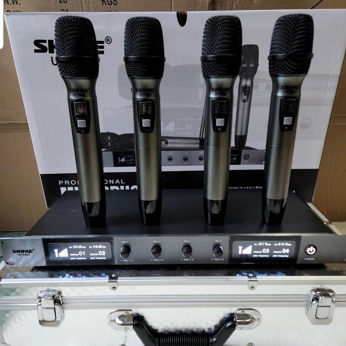 MIC SH UR4400/UR 4400 MICROPHONE WIRELESS 4BH MIC PEGANG ( HANDHELD