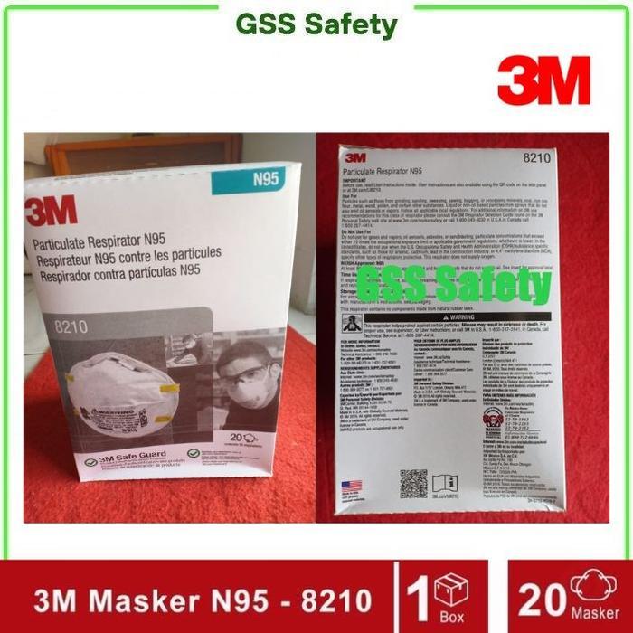 3M 8210 Masker Medis Disposable N95 3M Medical Mask