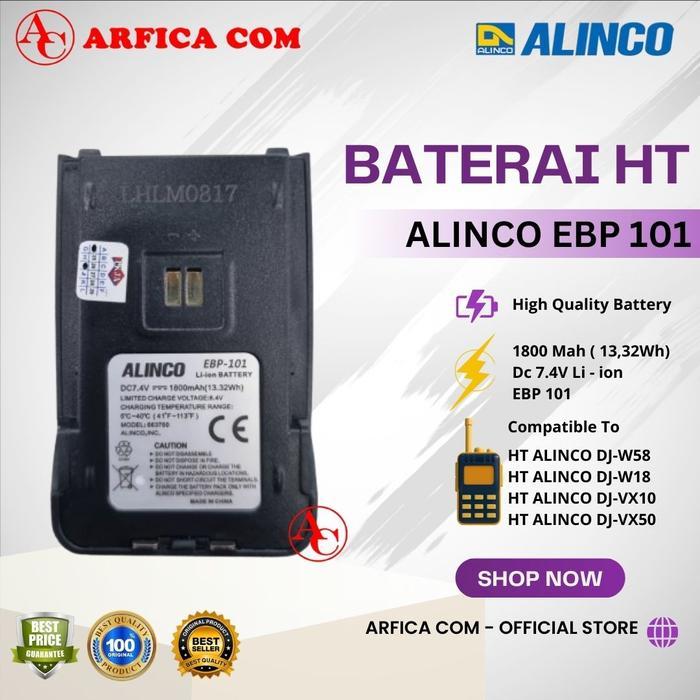 BATRE HT ALINCO DJ-W18 DJ-W58 EBP-101 ORI EBP-101 BATERAI DJW58 DJW18