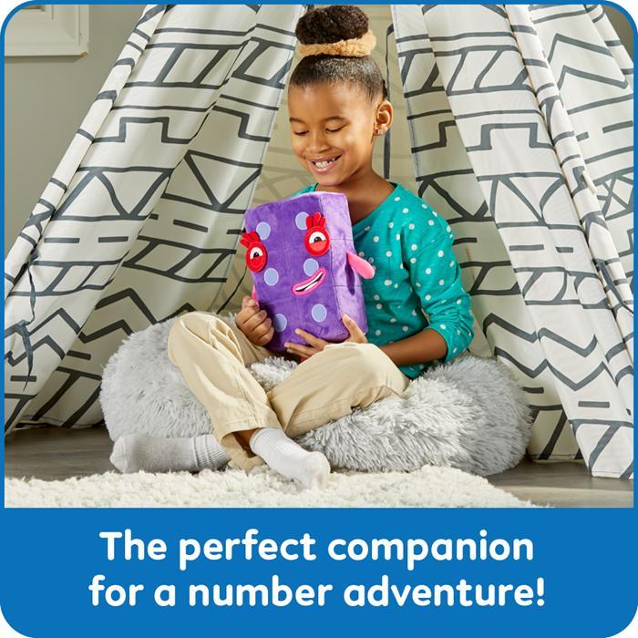 Hand2Mind Numberblocks Six Playful Pal, Boneka Numberblocks Angka 6 Yang Lembut Dan Lucu. Cocok