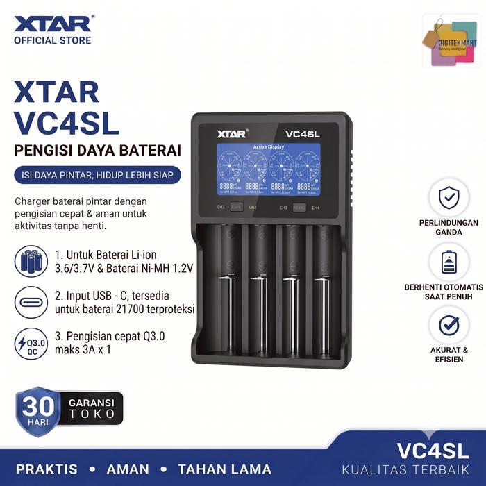New Xtar Vc4Sl Charger Fast Charging Qc3.0, Upgraded Version From Vc4S