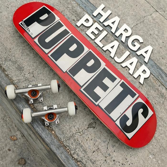 Puppets skateboard Pemula fullset lengkap sketboard original murah
