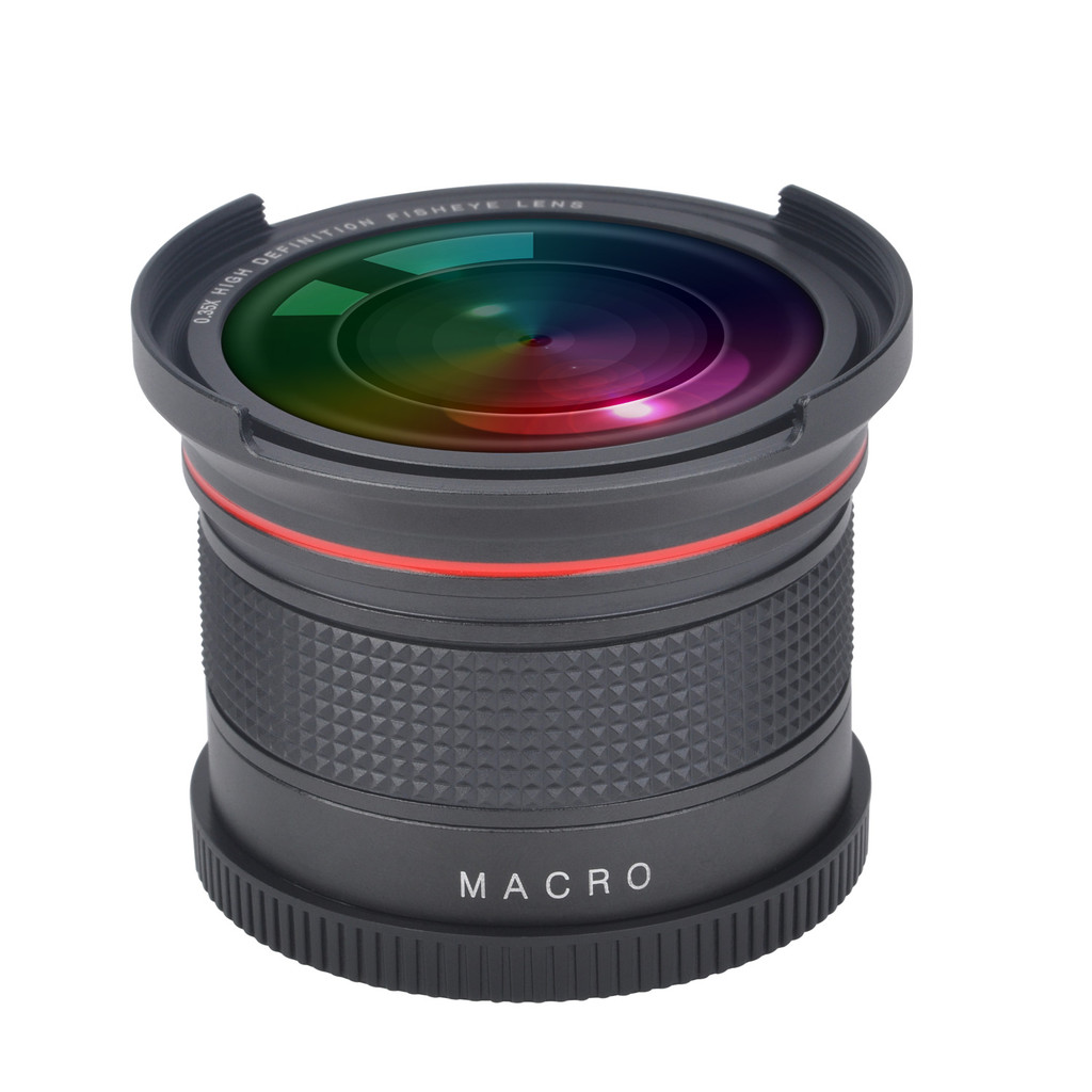 58MM 0.35X Fisheye Wide Angle Lens wMacro Portion for Canon DSLR Cameras EOS Rebel 70D 77D 80D 90D