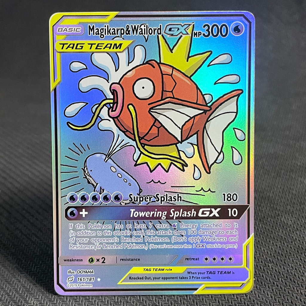 PTCG GX Full Art Rainbow Holo Cards Mewtwo & Mew Reshiram Charizard TAG TEAM Shiny Rayquaza Proxy