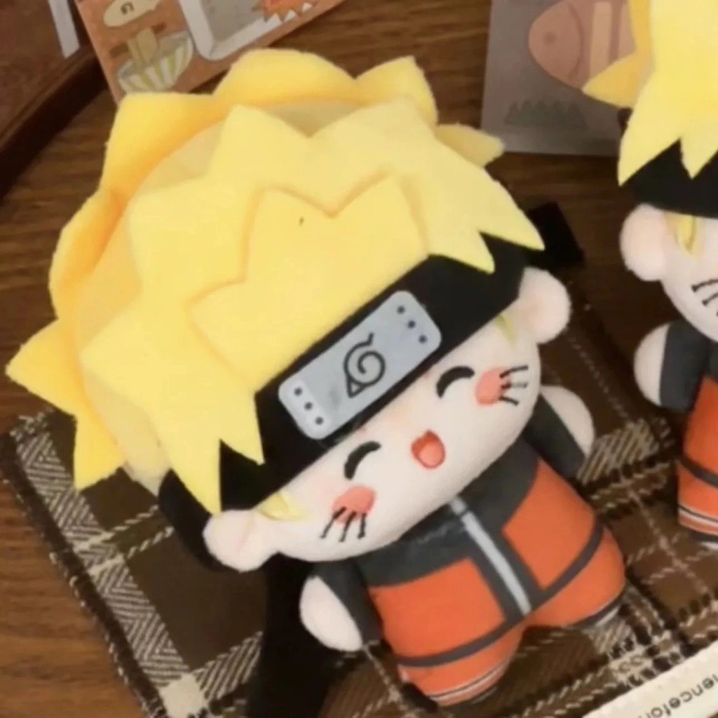 10cm NARUTO Naruto Uzumaki Hatake Kakashi Uchiha Sasuke Cute Nunu Body Cotton Doll Plush Doll, Toy,