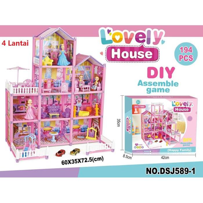 CUTYY MURAH Mainan Rumah Rumah 4 Lantai Villaku Anak Perempuan / Dream House