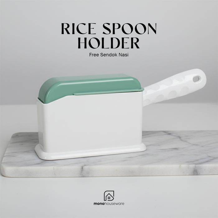 [ MONO ] RICE SPOON HOLDER/TEMPAT CENTONG NASI/FREE CENTONG
