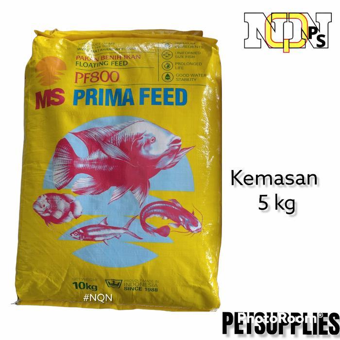 Ms Prima Feed Pakan Benih Ikan Pf500 Pf800 Pf1000 Pf999 Ukuran Pelet Paling Kecil Kemasan 5Kg