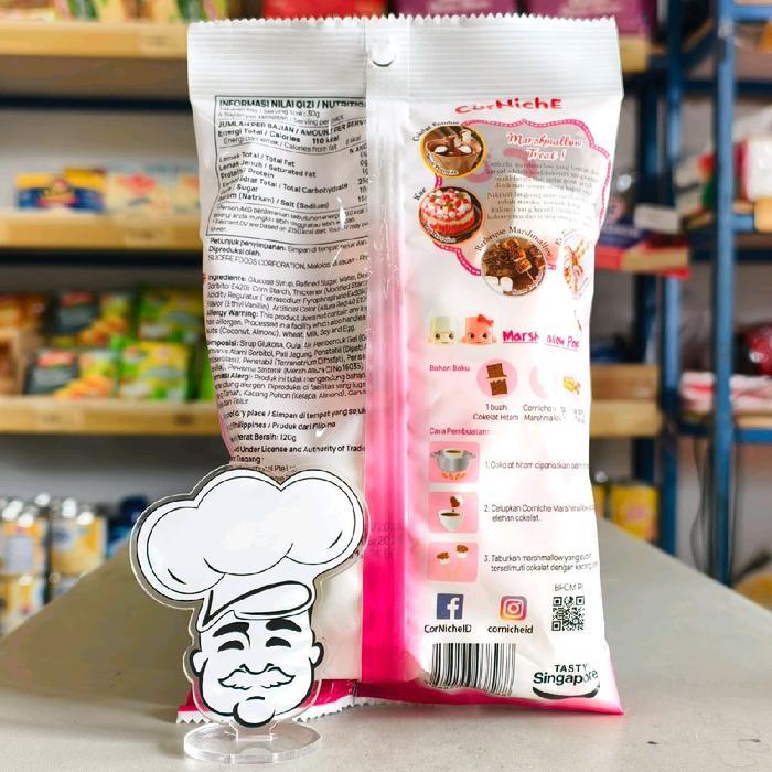 CORNICHE MEGA MARSHMALLOW PINK & WHITE 120GR / MASHMALLOW BESAR / MARSHMALLOW MIX BESAR