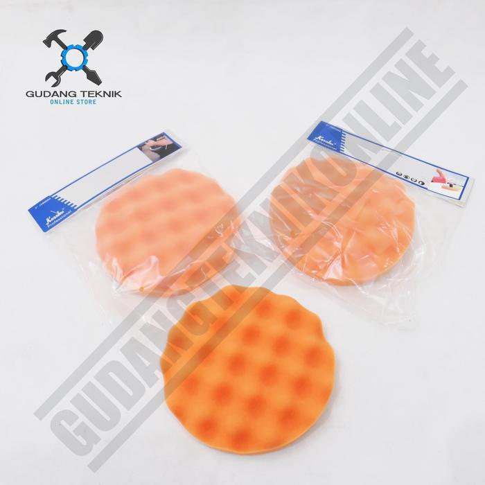 BUSA POLES SPONGE KOSOKU VELCRO 7 INCH 180MM 1PC / SPONS SPON POLES 7" POLISHING - BUSA POLES PAD
