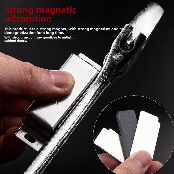 Magnet Pintu Lemari Kayu Magnet Plat Kuat Penutup Pintu Lurus Magnet Pintu Sliding Magnet Stainless