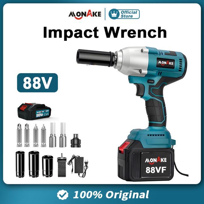 Monake Brushless Cordless Impact Drill 48V 48S 88V + Baterai