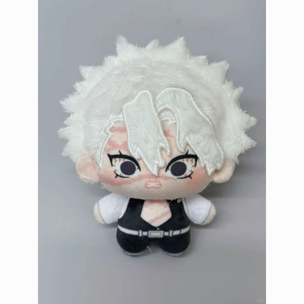 10cm Demon Slayer Sanemi Genya Tengen Plush Cute Stuffed Doll Anime Figure Pendant Keychain Cosplay